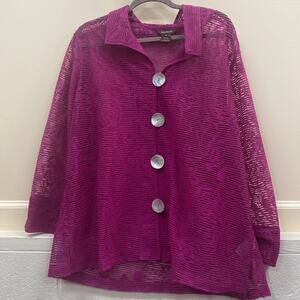 Multiples size 2X women’s sheer blouse top